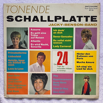 JACKY-BENSON-BAND ''Tonende Schallplatte'' '69 True 1stPress w/ Rare Cover Variant
