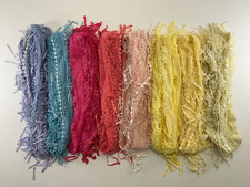 Boho Infinity Loop Scarf Lace Fringe Lightweight   Women's - Multiple Colors