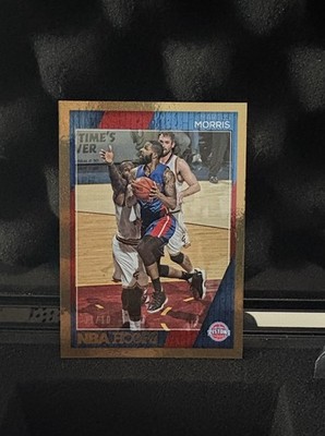 Marcus Morris Gold 1/10 NBA Hoops 2016-17 Detroit Pistons #224