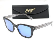 Maui Jim Sunglasses Shore Break MJ822-02MG Grey Frames w/ Blue Lenses 50mm