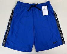 Nike Swim 9  Volley Blue Shorts Men's Size Small Trunks NESSE558-494 NEW NWT
