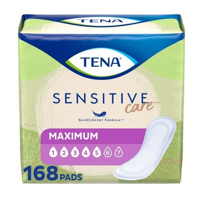 TENA Sensitive Maximum Bladder Control Pads 168 Count 3 Packs