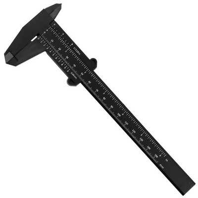 0-150mm Vernier Calipers Double Rule Scale Plastic Depth Height Measure Tool