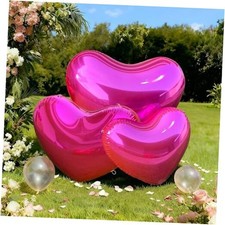 23.6in Inflatable Mirror Ball,PVC Hanging Shiny 23.6in/1.9ft/0.6m Roes Red