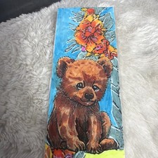 Lil Bear/ HAND COLORED BOOK MARK. Laminated