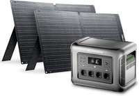 Allpowers R1500 Lite 1600W Tragbare Powerstation Mit Solarpanel Etfe 2X 100W