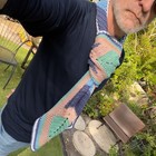 HandmadeSparks_Luxury Seastone Sigil Scarf 100% Bamboo Mint Navy Slate O/S — photo 5