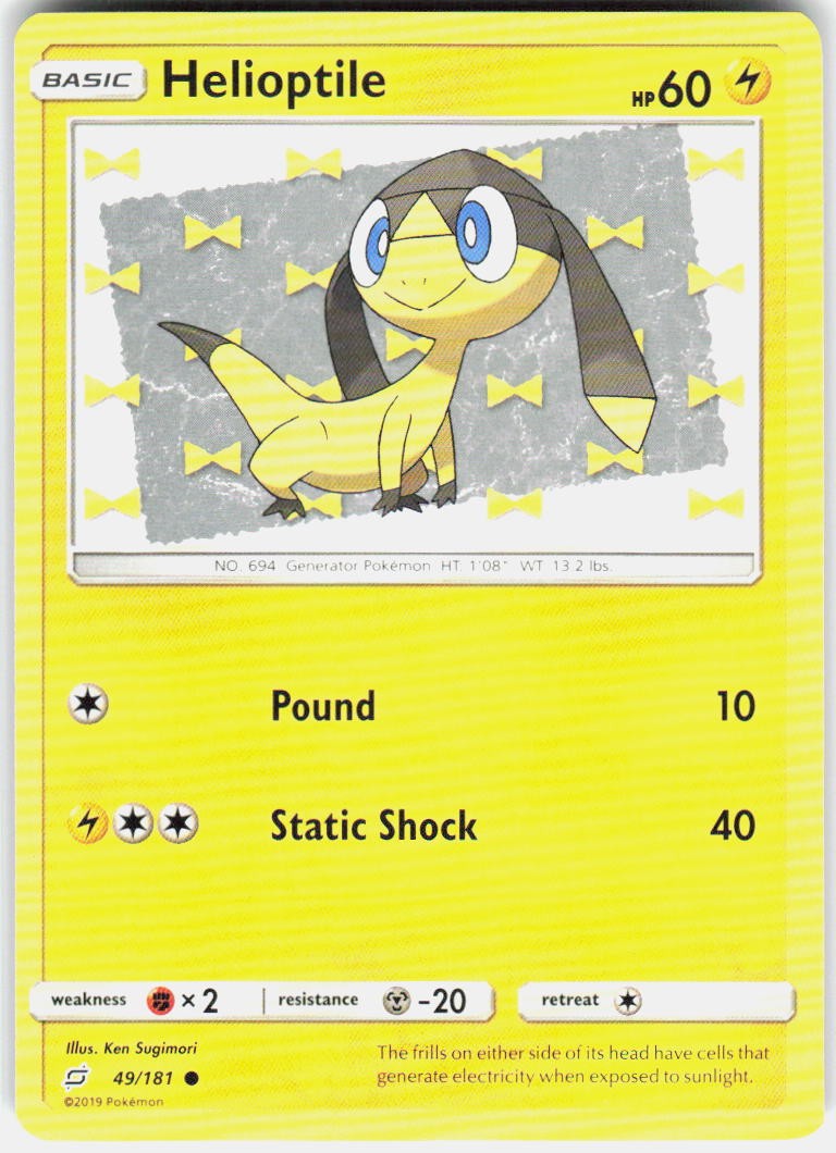 Helioptile 49/181 SM Team Up Pokemon