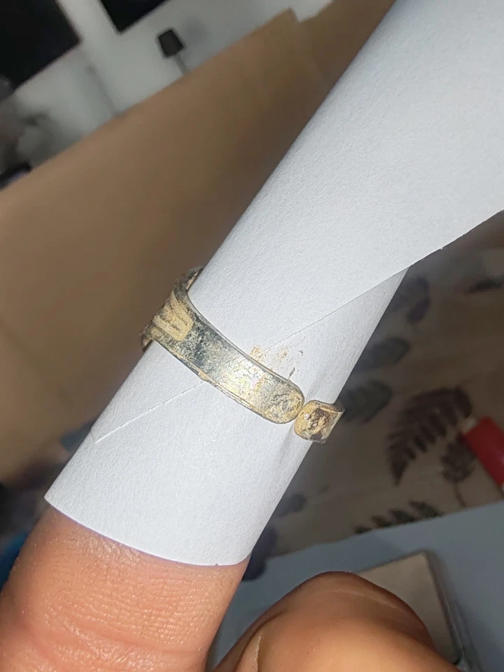 Ancienne bague Chevalière Napoléon Alu D'époque - Photo 3/4