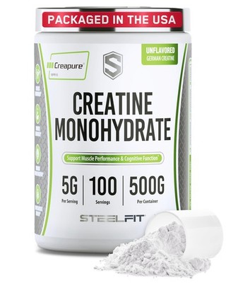 Creapure Creatine Monohydrate Powder, Unflavored - German Micronized Creatine...