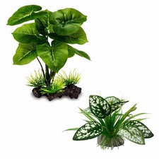 Reptile Artificial Plants, Terrarium Plants Decorations Supplies, Aquarium Fi...