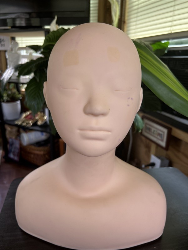 Marianna 15” Mannequin Make Up and  Massage Training Practice Head & Shoulders.