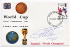 1966 WORLD CUP VERY FINE UNADDRESSED REMBRANDT FDC HANDSIGNED BY SIR GEOFF HURST