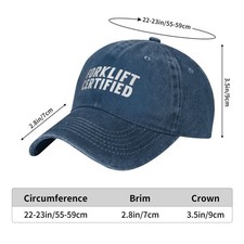 Forklift Certified UNISEX casual baseball cap outdoor sport breathable sun hat