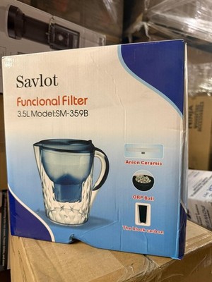 Alkaline Water Filter Pitcher-3.5 Liters Improve PH, 2 Filters Included, BPA