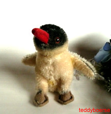 alter kleiner STEIFF PINGUIN  " Peggy " • ohne Knopf •  10 cm • 50/60er Jahre