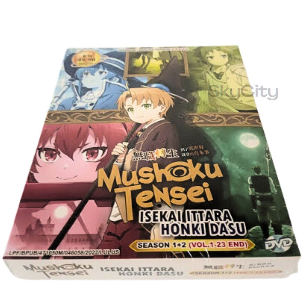 Eng dubbed of Mushoku Tensei:Isekai Ittara Honki Dasu Part  1+2(1-23End)Anime DVD