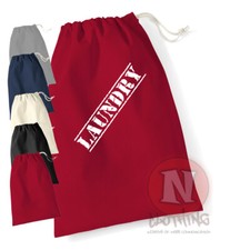 Clothes Laundry Drawstring bags 2 sizes 5 colours clothing washing launder