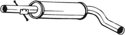 Bosal 105-109 Centre Silencer for Audi Seat Skoda VW