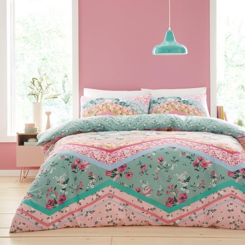 Reversible Duvet Quilt Cover Bedding Set Single Double King Size With Pillowcase - Picture 12 of 67