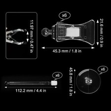 6 Pack Aquarium Suction Cups Clips Fish Tank Accessories Veggie Clips Aquariu...