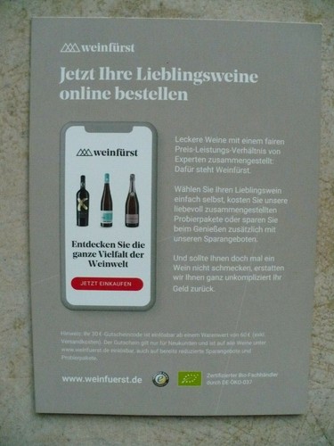 Wein Gutschein 30€, Weinfürst – Einfach richtig guten Wein kaufen (Neukunden) I - Bild 2 von 3