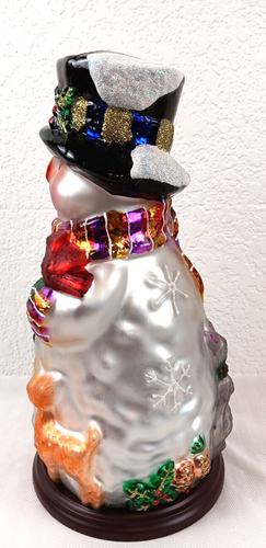 2004 Vintage Thomas Pacconi Classics  14" Snowman & 2 Baby 6" Blown Glass - Picture 8 of 18