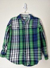 GAP KIDS Boys L Regular Flannel Shirt Button Up Long Sleeve Warm