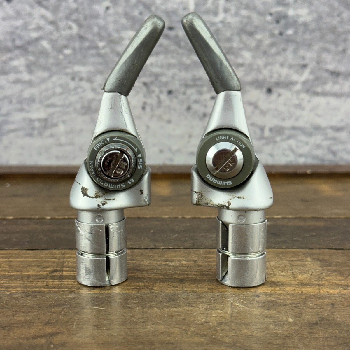 Vintage Shimano SL-S434 Shifter Lever Set 6 Speed, 6S SIS Index