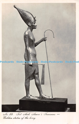 R445309 Tut Ank Amen Treasures Goldene Statue des Königs Lehnert und Landrock Nr