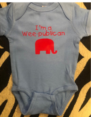 Trump baby onesie   bodysuit infant one piece republican funny boy shower gift