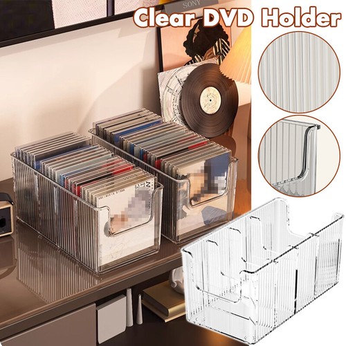 1pcs Detachable Divider Vinyl Record Display Boxes Clear DVD Holder Collection - Photo 2/11