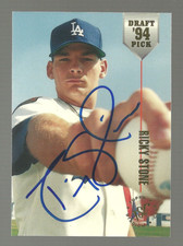 SIGNED 1994 Topps Stadium Club Draft Picks - Ricky Stone #43 (RC) #2