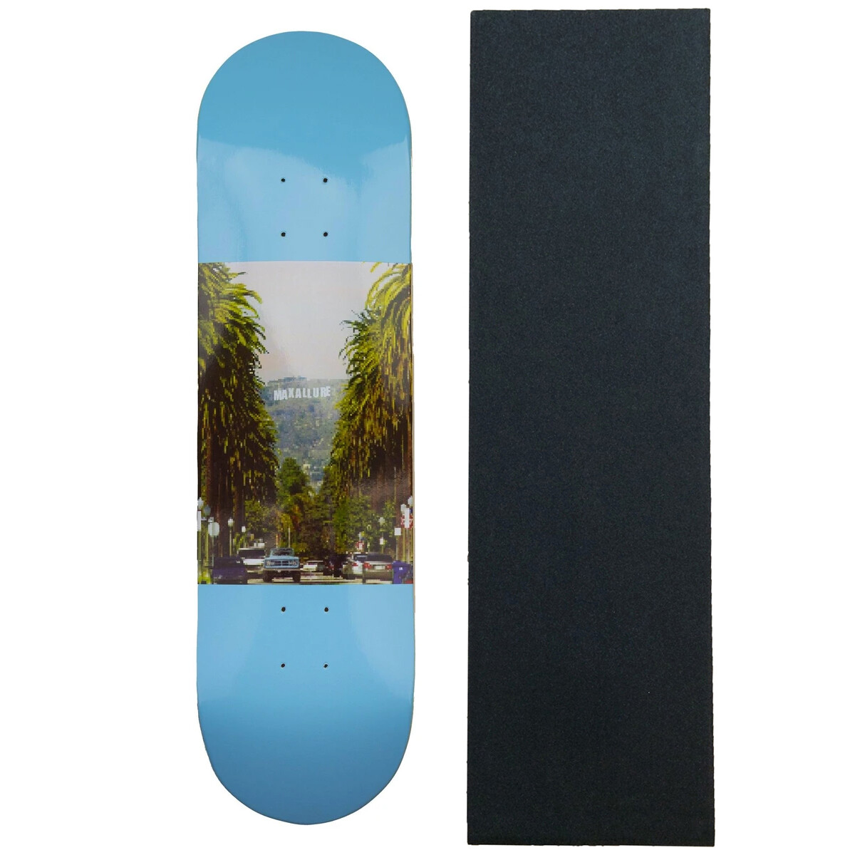 Maxallure Skateboard Deck Pixel LA Blue 8.0