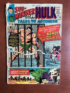 Tales-to-Astonish-70-1965-2-5-GD-Marvel-Key-Issue-Silver-Age-Hulk-Sub-Mariner