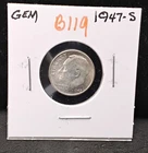 1947-S ROOSEVELT SILVER DIME - GEM - B119