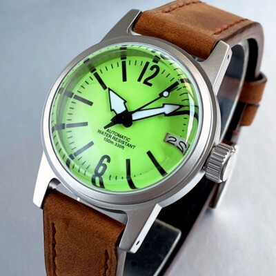 36mm Black Green Sapphire Dial 10GTM NH35A Automatic Mechanical Watch