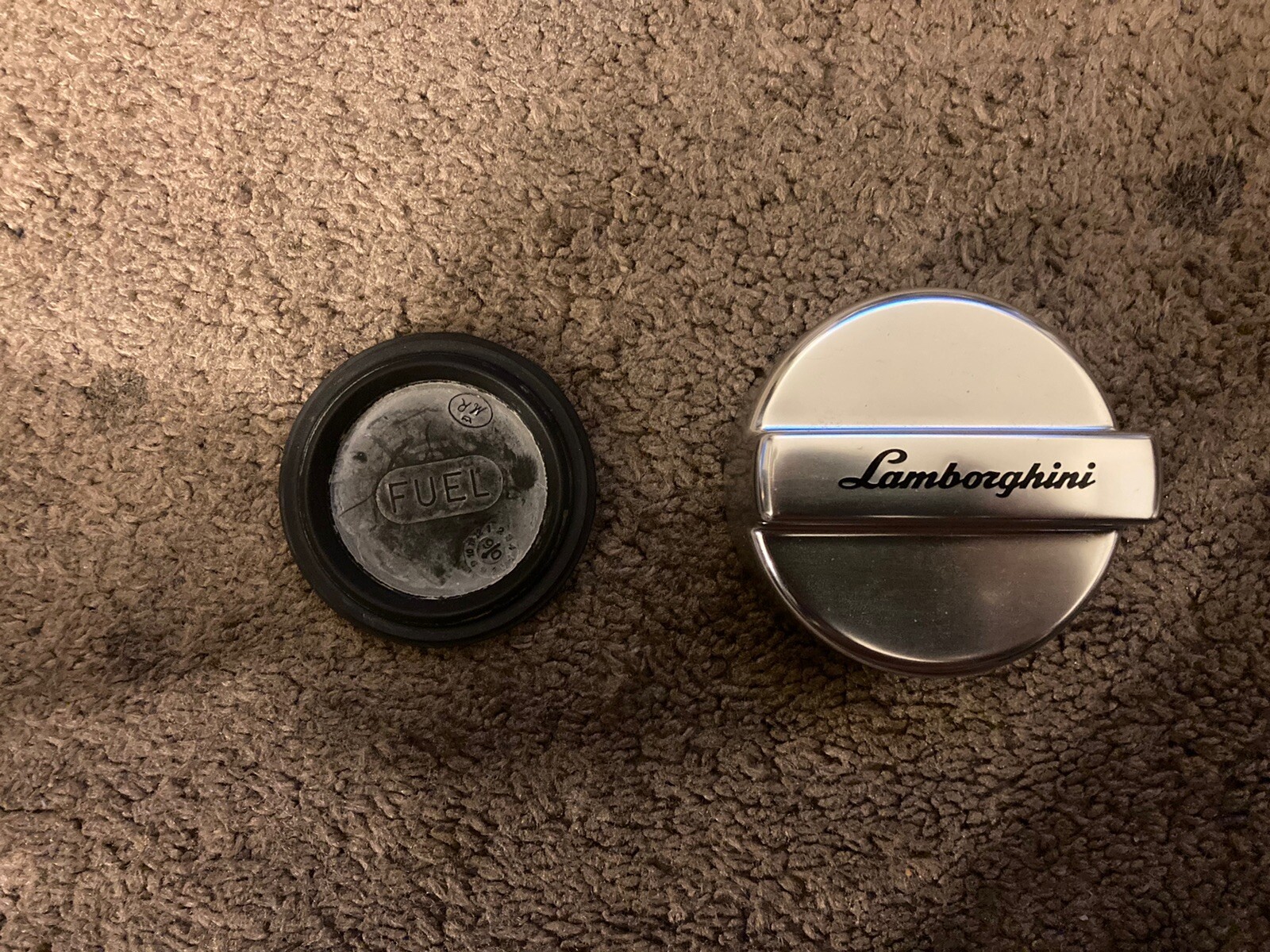 Lamborghini Gallardo Murcielago & Diablo Fuel Cap Silver Color Aluminum