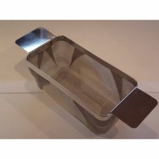 Vaschetta microrete ultrasuoni 215x80X95 mm acciaio basket ultrasonic cleaner