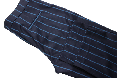 COP COPINE Pantalon Trousers Women's (EU) 38 Belted Regular Fit Pinstriped - Picture 7 of 12
