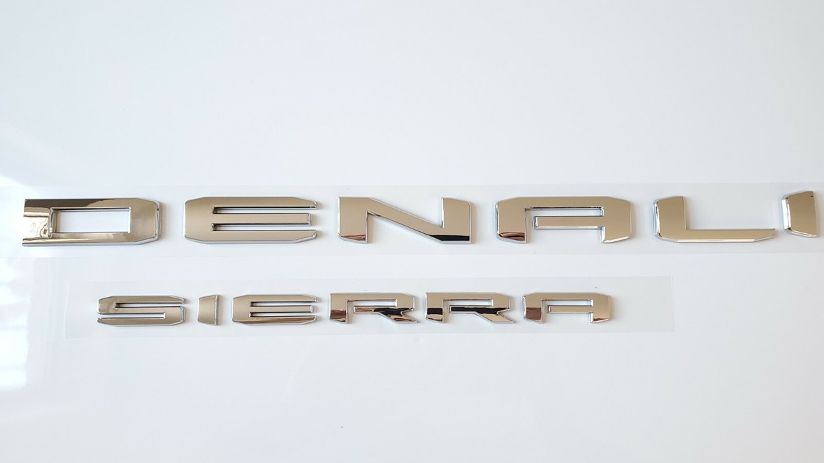 2023 Yukon XL Denali Gloss Black "DENALI" Tailgate Emblem Letters For 2021-2024 GMC Yukon & Yukon XL GMC Yukon Denali Emblem - Foto 2