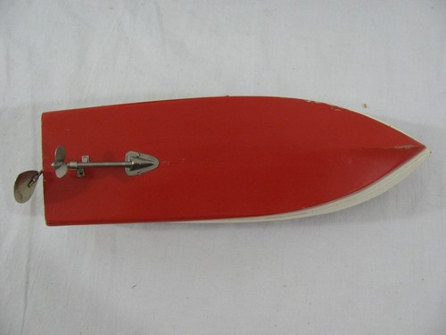 Vintage Japan Rico Battery Operated Wood Speed Boat Style #1 w/ Box Read! - Picture 11 of 15