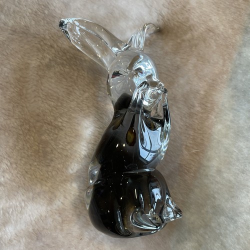 C60s Murano Glass Archimede Seguso Bunny Rabbit Figurine Sticker Label Glowing - Picture 5 of 12