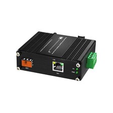 Mini Industrial Gigabit Ethernet PoE Media Converter with SFP Slot DIN Rail/Wall