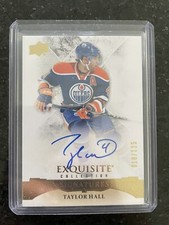 taylor hall auto /125 exquisite collection signatures 2015-16 hockey ES-TH 