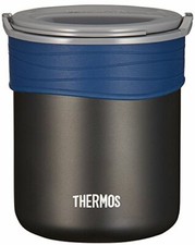 THERMOS JBP-360 BK Thermal Insulated Rice Container Black NEW from Japan