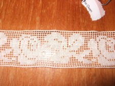   Vintage Nowe 1 jardy 1 cal szerokość kremowa bawełniana koronka