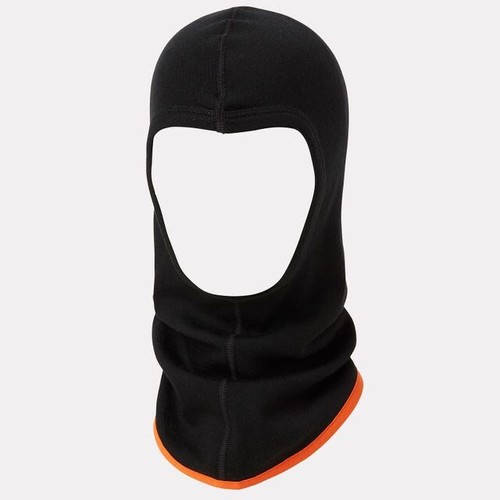 Helly Hansen Workwear Black Orange One Size Balaclava Ski Snowboarding