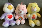 Vintage 1983 Kenner Care Bears Plush Lot of 3 Made In Korea