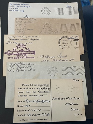 LOT x10 CA WWII CAMPS +! HÜLLEN 2. WELTKRIEG MILITÄR SOLDAT GRATIS SIEHE 4 FOTOS! - Bild 3 von 4